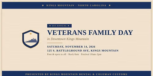 Veterans Family Day in Downtown Kings Mountain
