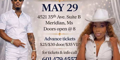 All white Grown and Sexy w Tre Davis and Mz. Dria