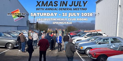 Motafrenz Xmas in July with AGM + Members Cars & Coffee