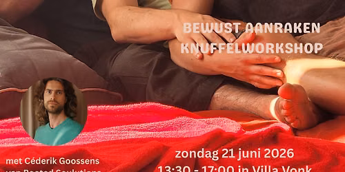 Bewust aanraken juni Gent (knuffelworkshop)