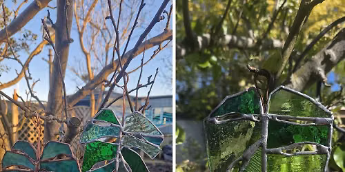 Stain Glass copper foil Monstera Leaf Workshop with artist Caroline Marriot: \u00a375