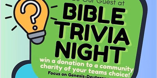 Bible Trivia Night at First Baptist Church Vincennes for a Good Cause!