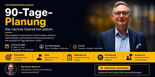 90 Tage Planung - 90 Tage Klarheit