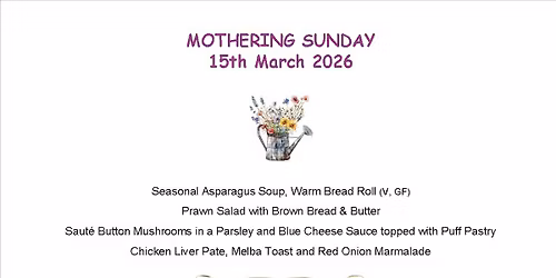 Mothering Sunday Meal