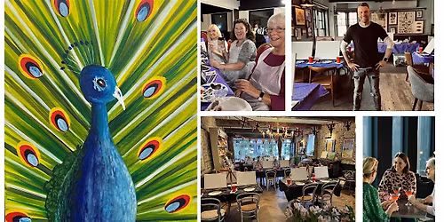 Paint & Sip Night - Crawley - 'Proud Peacock' - one free drink included