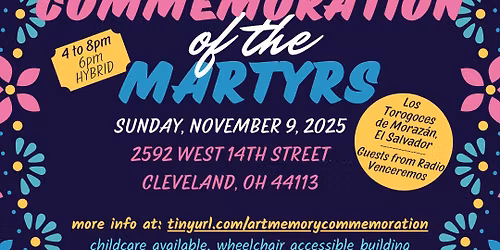 45th IRTF Commemoration of the Martyrs + Human Rights Banquet: Art & Historical Memory