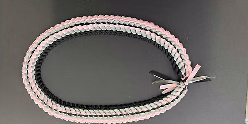 Triple Braided Ribbon Lei - Pearl City