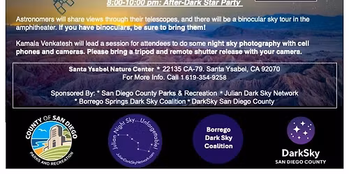 San Diego County International Dark Sky Week Celebration