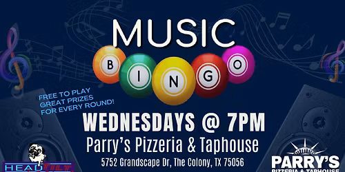 Music Bingo at Parry's Pizza - The Colony