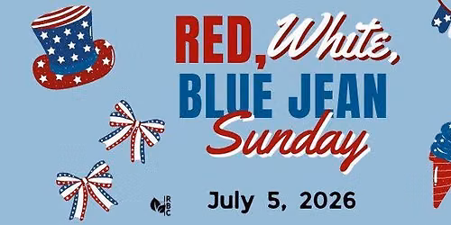 Red, White and Blue Jean Sunday