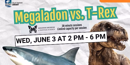Houston Museum of Natural Science: Megalodon vs. T. Rex