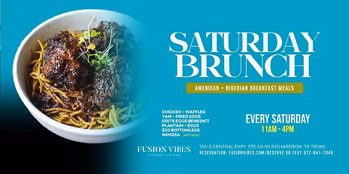 Dallas Saturday Brunch + Free Glass of Champagne