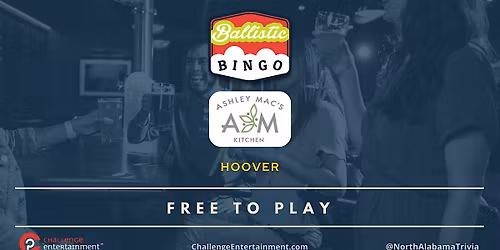 Weekly Ballistic Bingo Nights at Ashley Mac's Kitchen