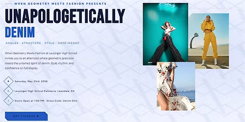 When geometry meets fashion presents "UNAPOLOGETICALLY DENIM"