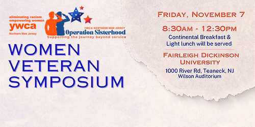 YWCANNJ Operation Sisterhood Women Veteran Symposium Event