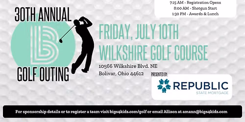 30th Annual Golf Outing for Big Brothers Big Sisters
