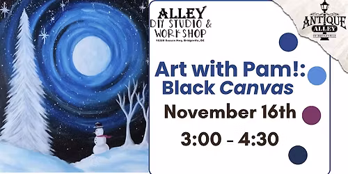 Art with Pam!: Black Canvas
