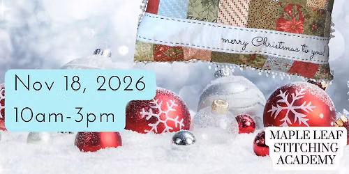  Merry & Bright Christmas Pillow Workshop