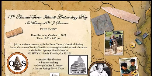 18th Annual Seven Islands Archaeology Day at Indian Springs