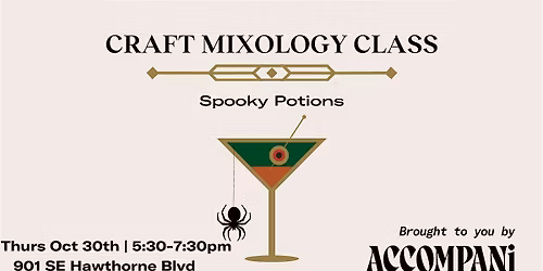 Craft Mixology Class - Spooky Potions