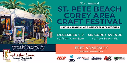 31st Annual St. Pete Beach Corey Area Craft Festival