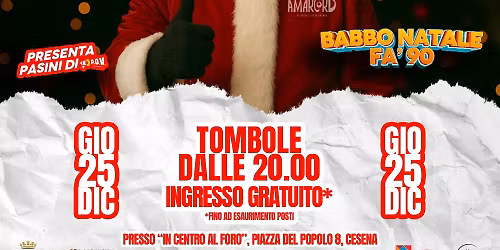AMARCORD BABBO NATALE FA' 90 | LE TOMBOLE AL FORO DI CESENA
