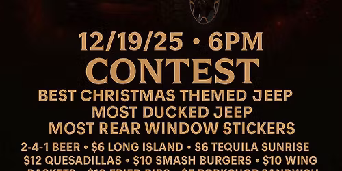 Dec. Ten15 Jeep LinkUp Private Event Jeeps Only Night!!