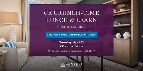 Free CE Course & Lunch for Agents in Salisbury, NC