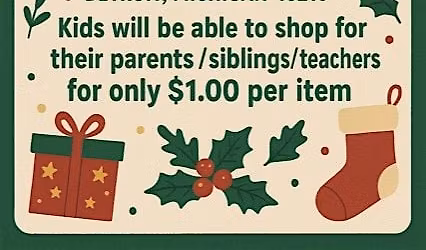 CHILDRENS'S HOLIDAY SHOP \/ POP- UP SHOPPING EVENT