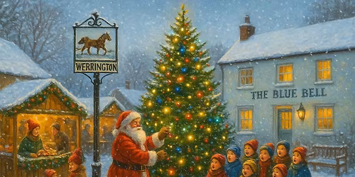 Werrington Village Green Christmas Tree Light Switch On 