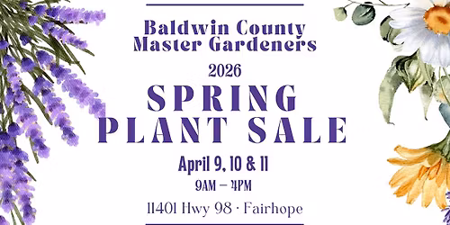 2026 Baldwin County Master Gardeners Spring Plant Sale