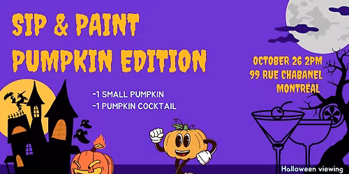 Sip & Paint  pumpkin edition