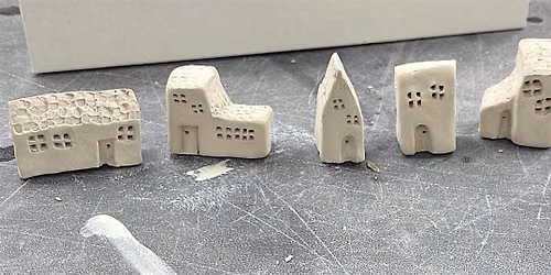 Tiny clay village workshop