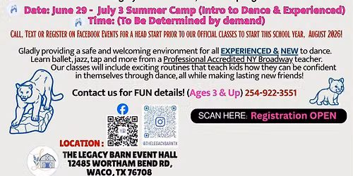China Spring Dance Summer Camp: Intro to Ballet, Jazz, Tap
