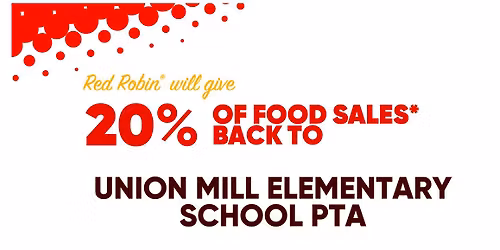 UMES April Spirit Night - Red Robin (Fair Lakes)