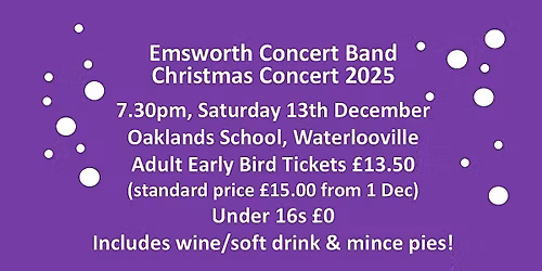 Emsworth Concert Band's Christmas Concert 2025