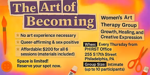 Women\u2019s Art Therapy Group for Growth, Healing and Creative Expression