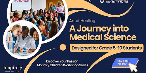 Medical Science Online Live Workshop for Grade 5-10 | Sat, Mar 28, 2026