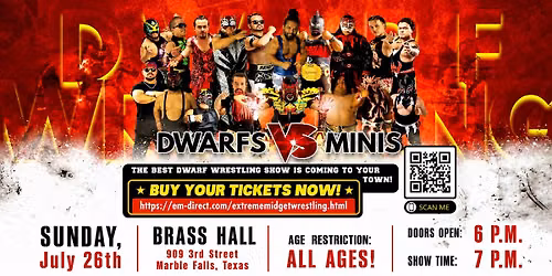 Extreme Dwarfanators Wrestling at Brass Hall