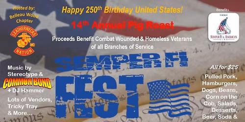 COMMON BOND ~ Semper Fi Fest ~ 3:15 to 5:30pm!