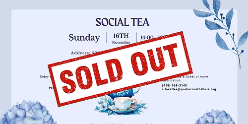 Social Tea in Sept-\u00celes
