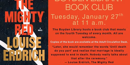 Boyden Library Book Club