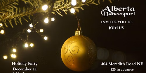 Alberta Dancesport Holiday Party 2026