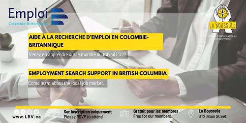 Info-session : Aide \u00e0 la recherche d'emploi en Colombie-Britannique