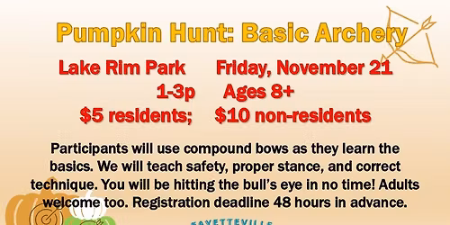Pumpkin Hunt Archery @ LRP