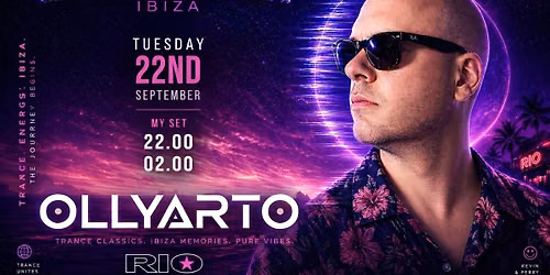 22nd September - Kevin & Perry Warm Up Trance Set @ Rio, Ibiza. Ollyarto