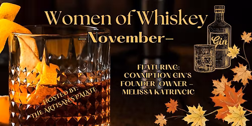 November 'Women of Whiskey' Tasting - Conniption Gin