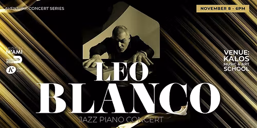 Leo Blanco - Jazz Piano Concert - Aventura Concert Series 2025-2026