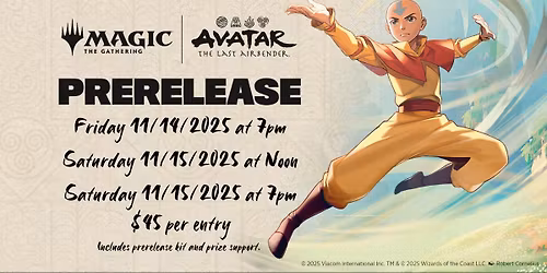 MTG Avatar the Last Airbender Release Event