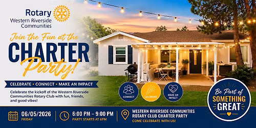Western Riverside Communities Rotary Club Charter Party